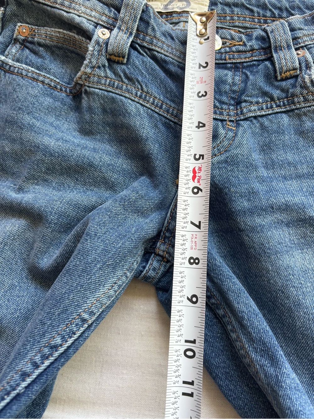 Free People Shelby Low Rise Boyfriend Cropped Jeans Button Fly Size 25 - Picture 7 of 10